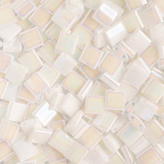 Miyuki® TILA® 5mm Opaque AB Glass Beads Vial